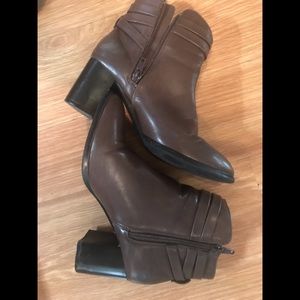 Forever 21 Brown Boots with Zipper
